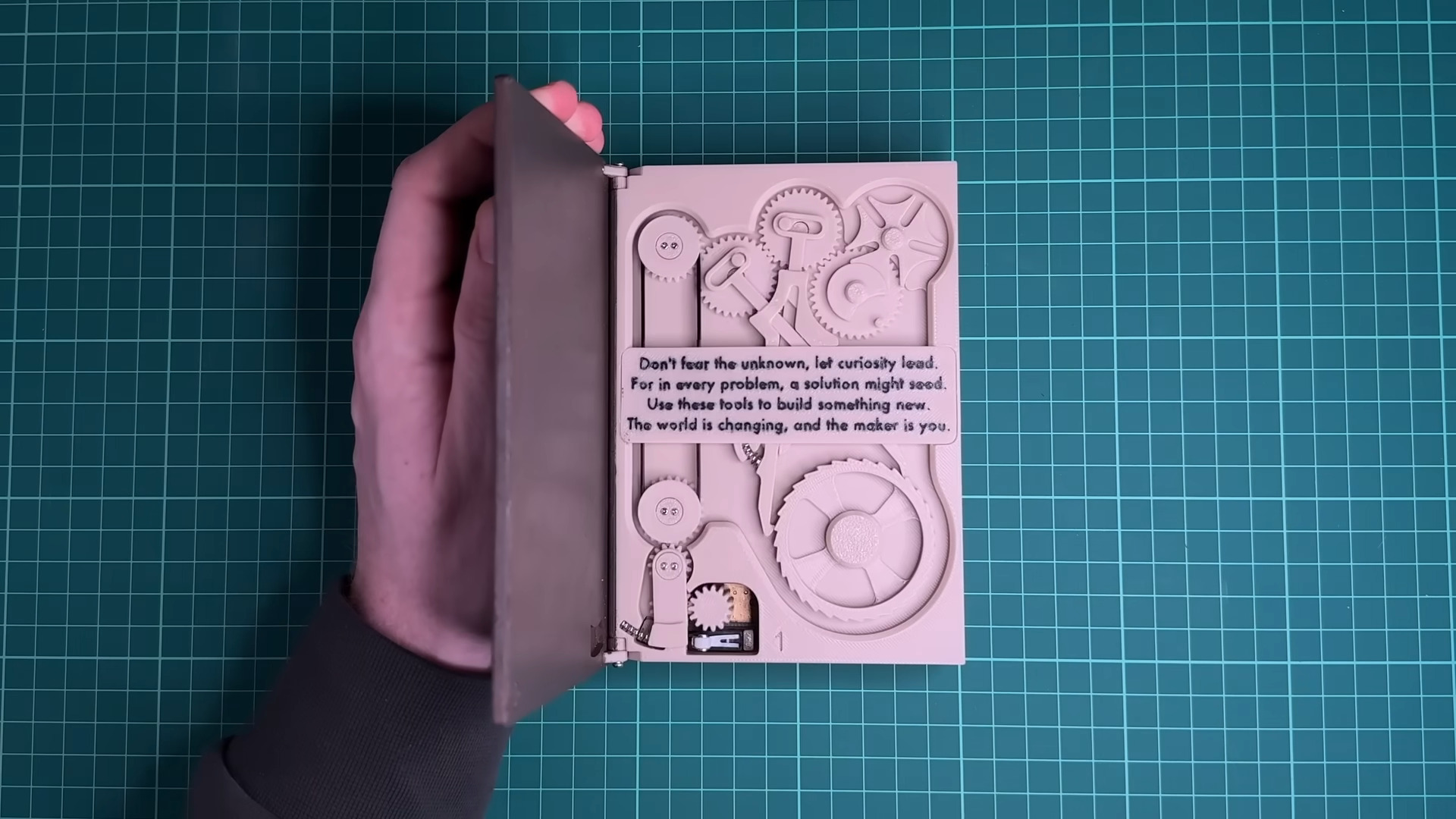 3D Printed “Book” Showcases Innovative Mechanical Movements in Action!