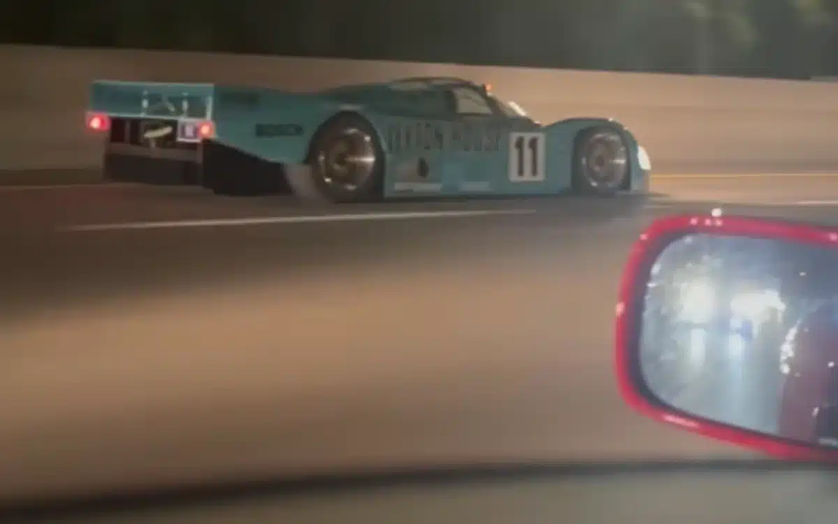 American in an F40 felt invincible until the rare Porsche 962C arrived, stealing the spotlight