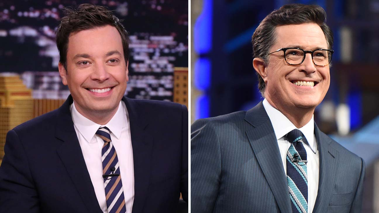 Colbert and Fallon celebrate Kimmel's return with playful jabs in their monologues