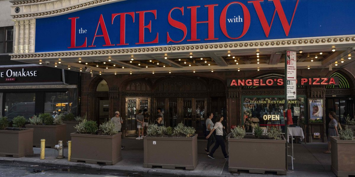 Trump mocks Colbert's show as late-night TV faces economic decline
